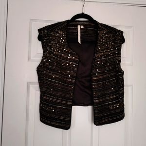 Bellatrix cropped textured vest